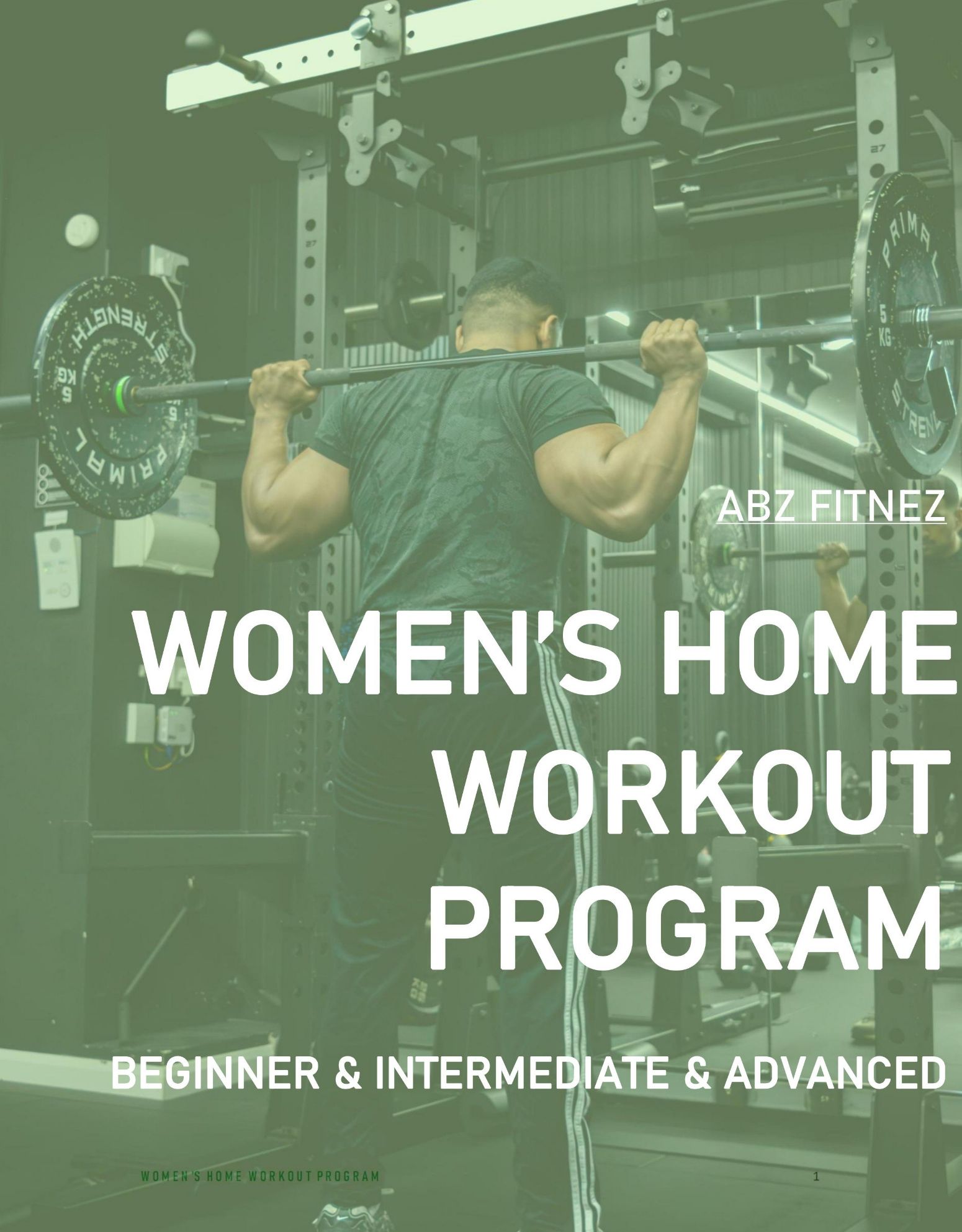 Womens Home Workout Program - Abzfitnez